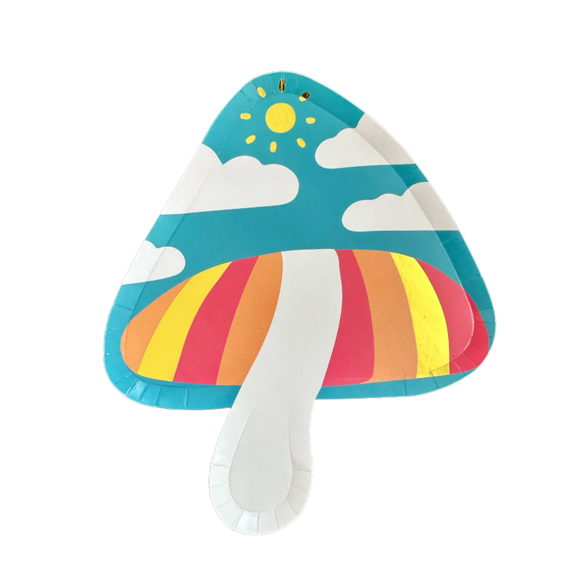Alice Mushroom Dessert Plate, Pack of 8