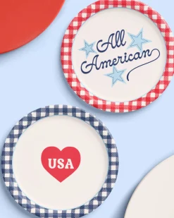 All American Plates - 24 paper plates