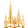 Amber Hue Trees, Set of 5