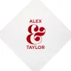 Ampersand Couple Coasters, Red Foil