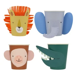 Animal Parade Character Cups, Assorted Pack of 8