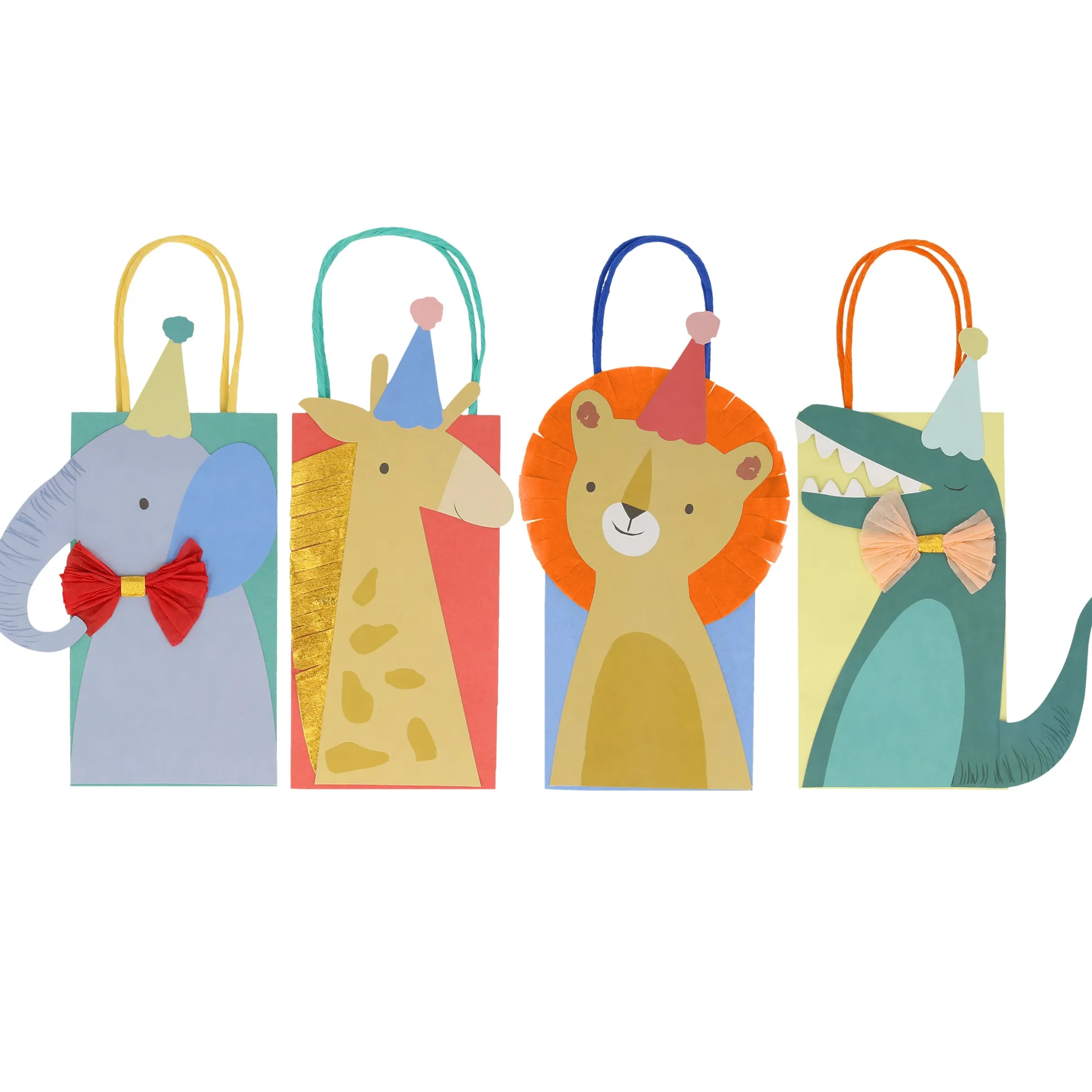 Animal Parade Party Bags, Pack of 8