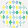 Argyle Dinner Plates (x 8)