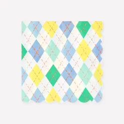 Argyle Large Napkins (x 16)