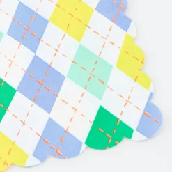 Argyle Large Napkins (x 16)