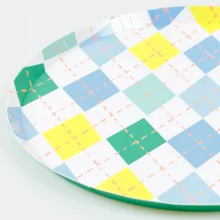Argyle Side Plates (x 8)
