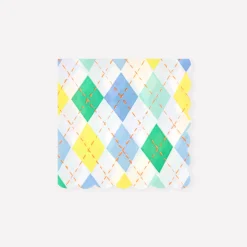 Argyle Small Napkins (x 16)