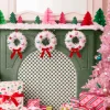 A White Christmas Wreath - white iridescent mini wreath