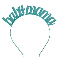 Baby Mama Metal Headband - Matte Blue
