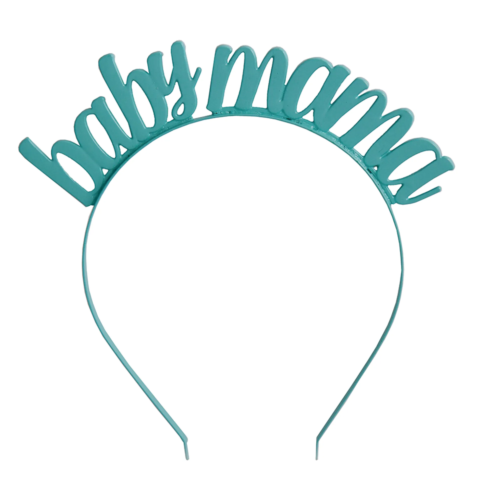 Baby Mama Metal Headband - Matte Blue