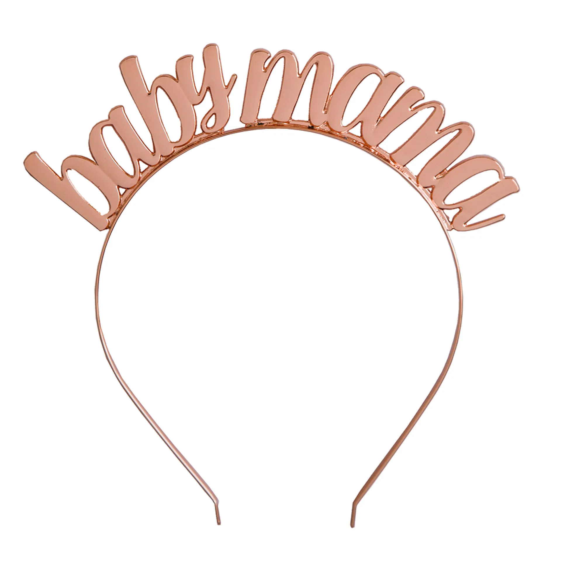 Baby Mama Metal Headband - Rose Gold