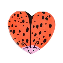 Backyard Bugs Love Bug Petite Napkins, Pack of 16
