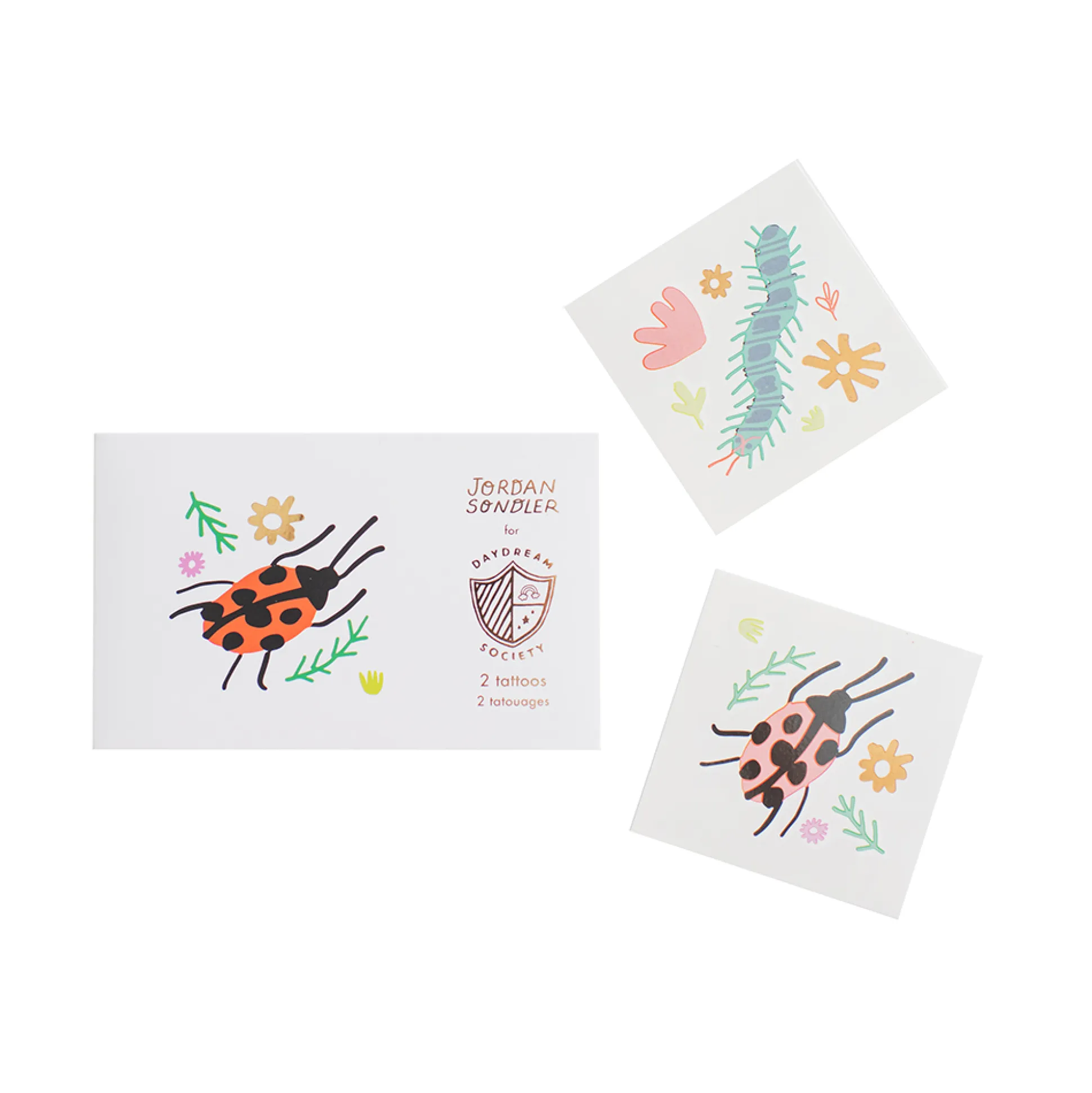 Backyard Bugs Temporary Tattoos, Pack of 2