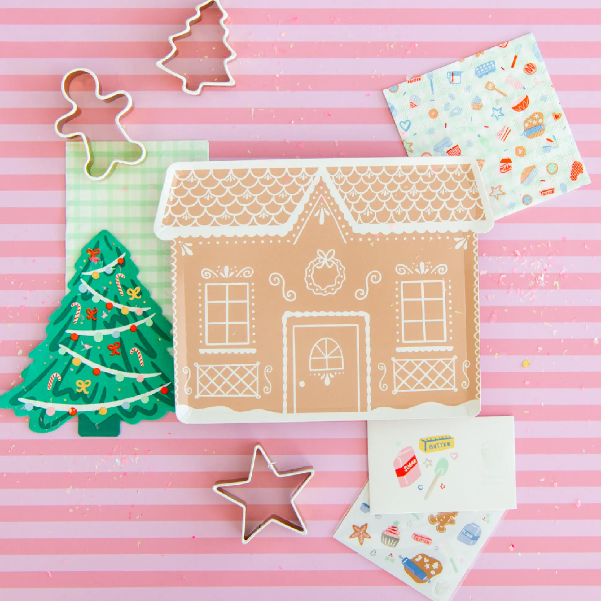 Baking Spirits Bright Christmas Tree Guest Napkins, Pack of 16