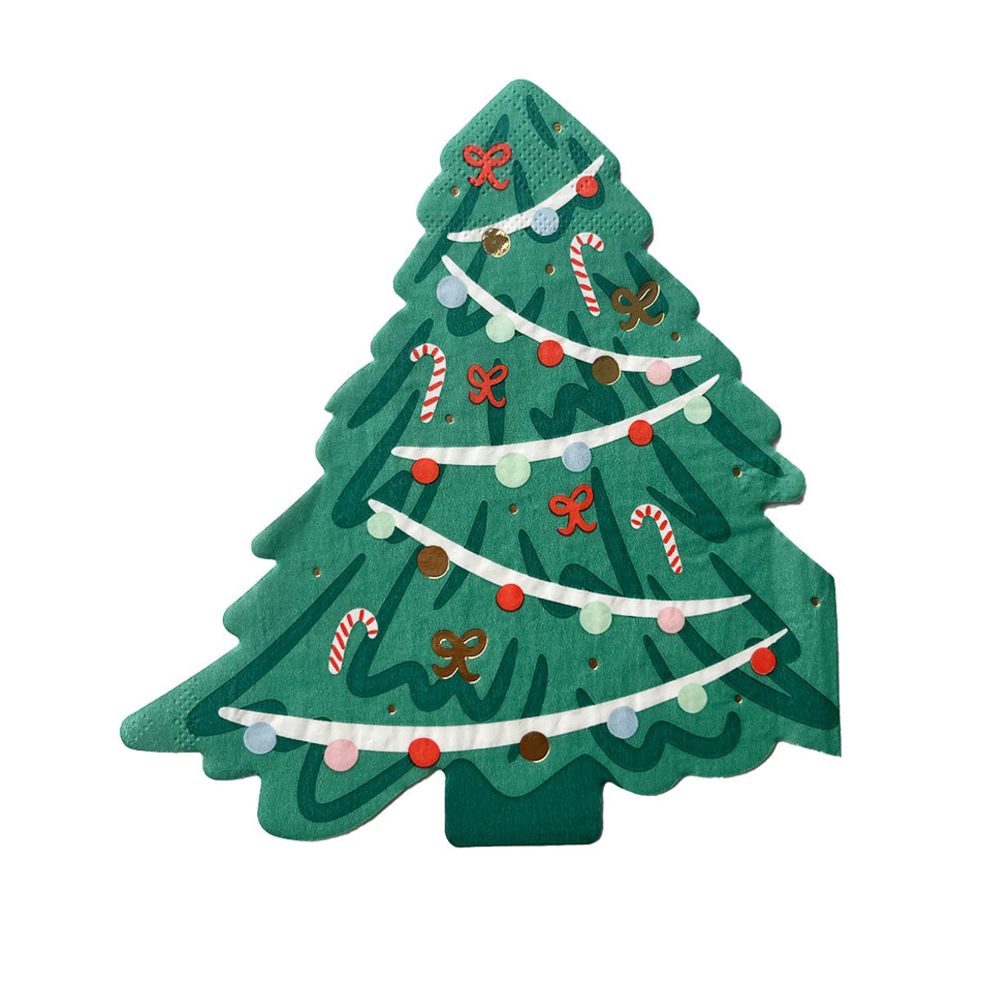 Baking Spirits Bright Christmas Tree Guest Napkins, Pack of 16