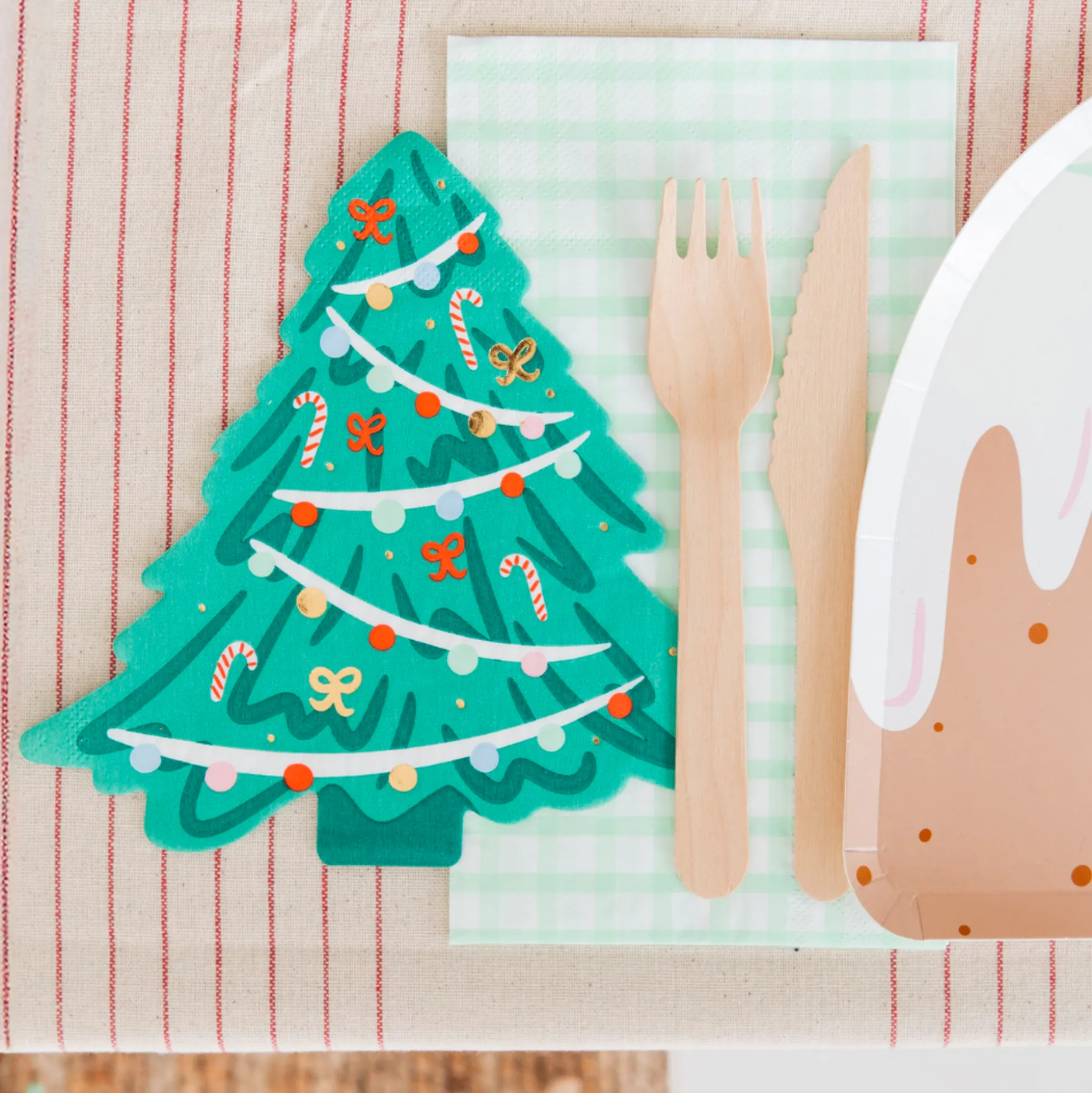 Baking Spirits Bright Christmas Tree Guest Napkins, Pack of 16