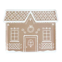 Baking Spirits Bright Gingerbread House Large Plates, Pack of 8