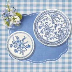Bamboo Blue Toile Small Plates (Pack of 4)