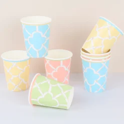 Bamboo Pattern Cups (x 8)