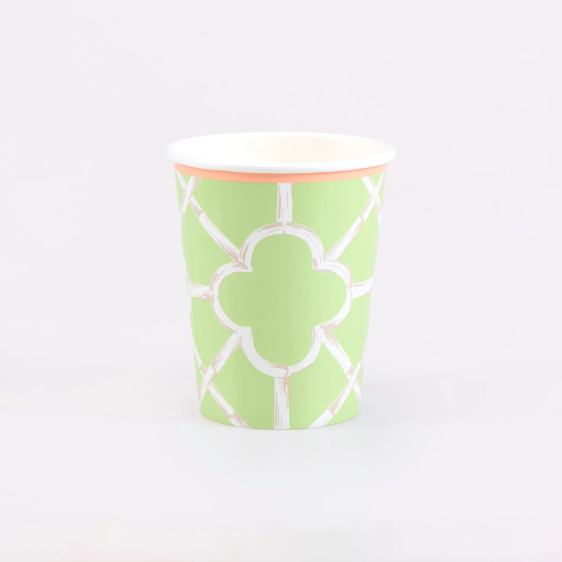 Bamboo Pattern Cups (x 8)