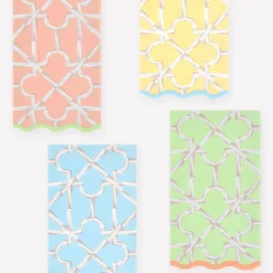 Bamboo Pattern Guest Towels (x 16)