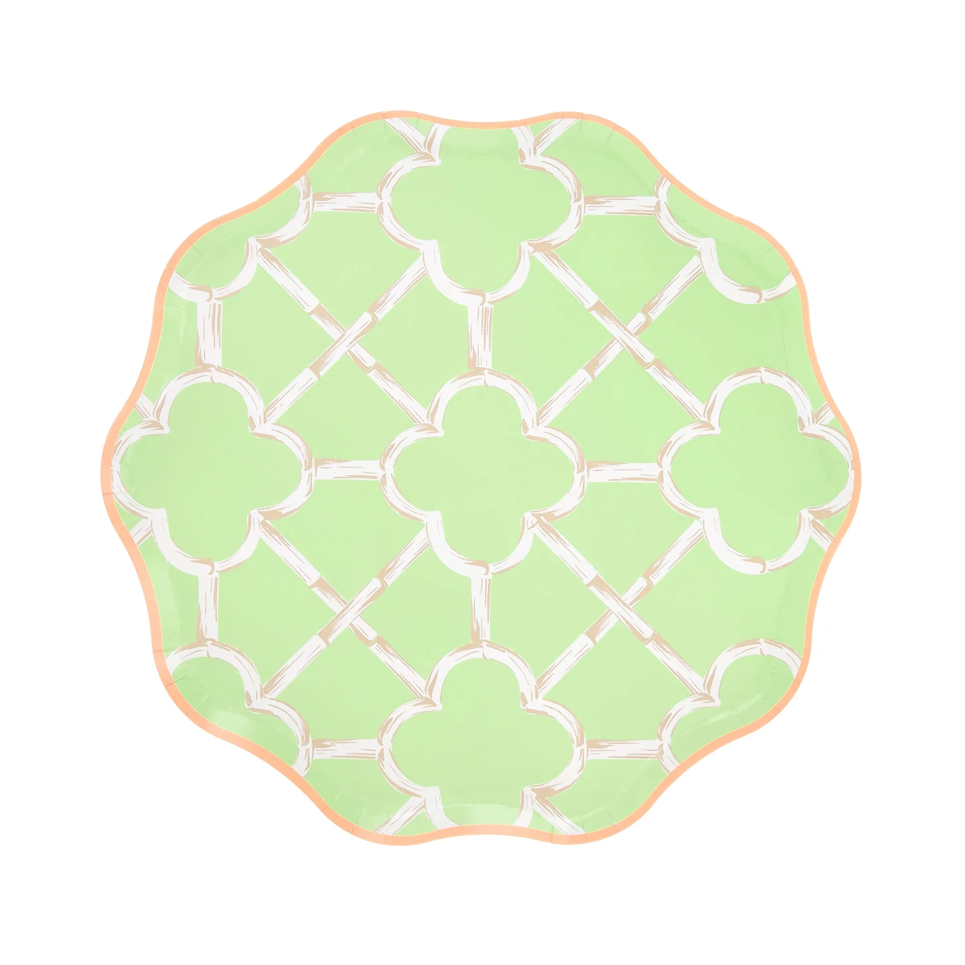 Bamboo Pattern Side Plates (x 8)