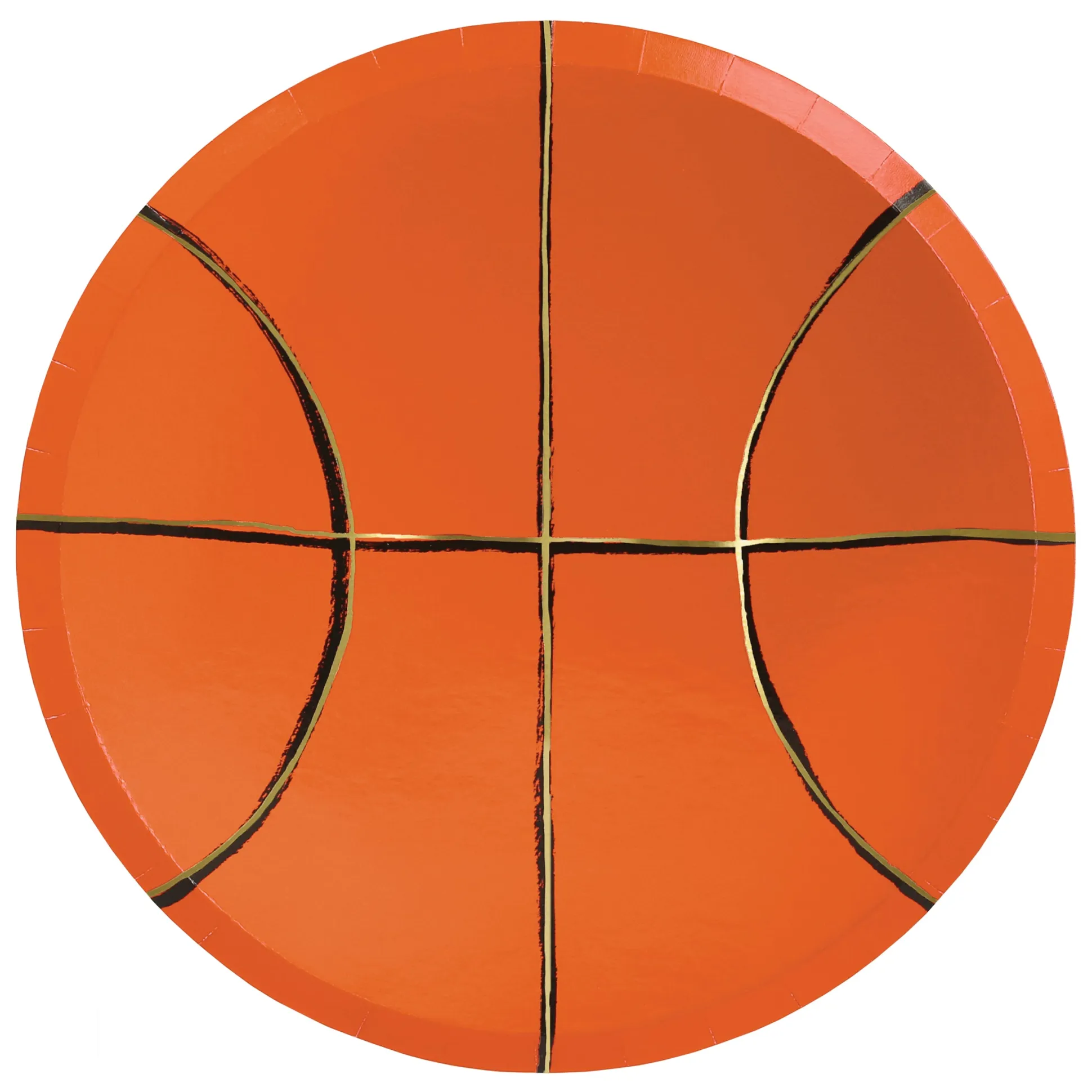 Basketball Plates, Pack of 8
