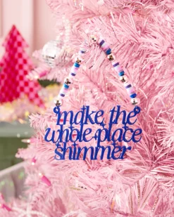 Bejeweled Ornament - glossy blue ornament