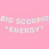 Big Scorpio Energy Banner- Iridescent Foil Banner