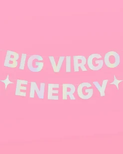 Big Virgo Energy Banner - Iridescent Foil Banner