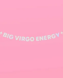 Big Virgo Energy Banner - Iridescent Foil Banner