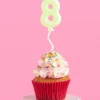 #8 Birth-YAY Candle - pastel bubble candle