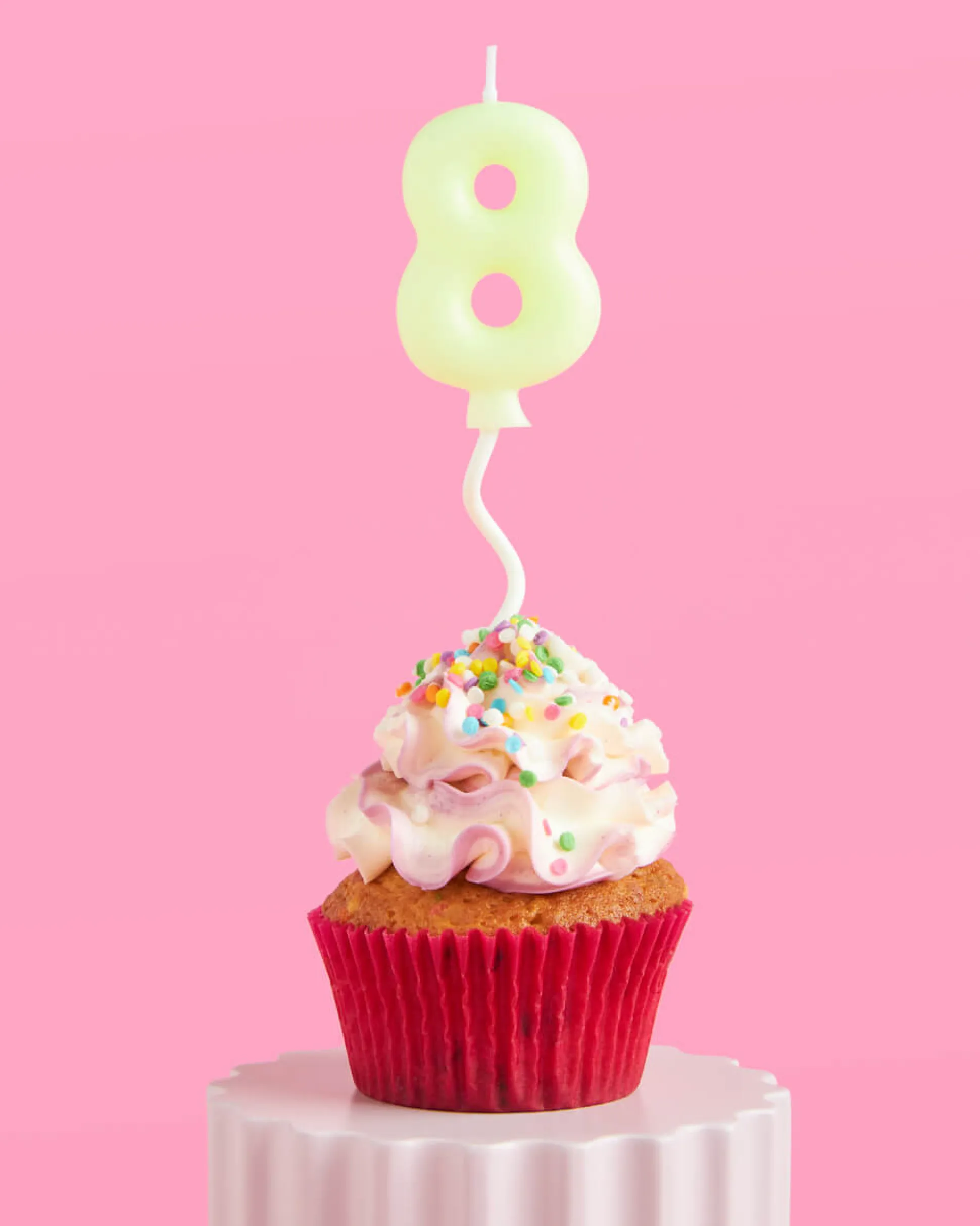 #8 Birth-YAY Candle - pastel bubble candle