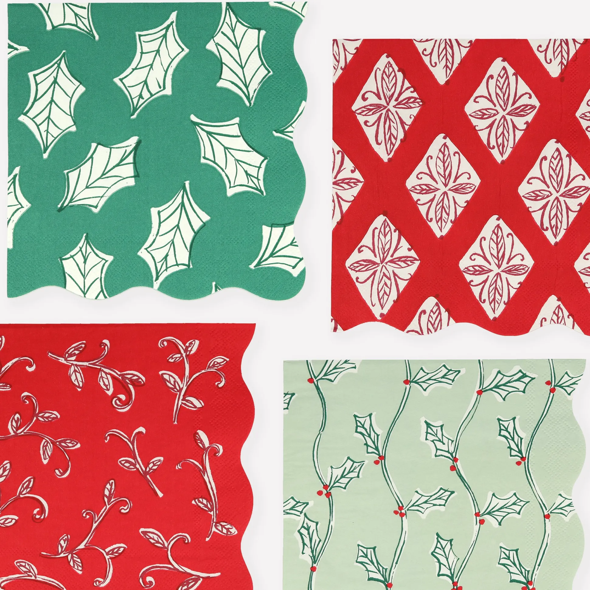 Block Print Large Napkins, Pack of 16