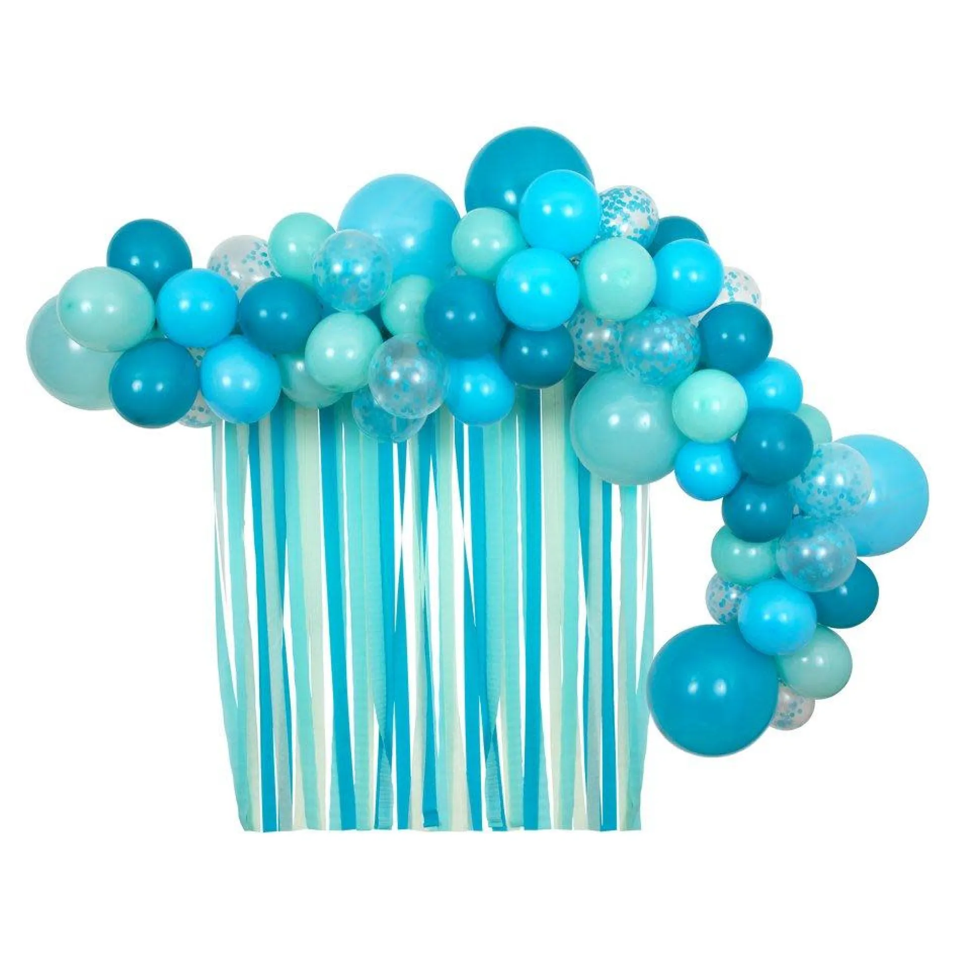 Blue Balloons & Streamers Kit