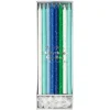 Blue Glitter Candles
