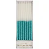 Blue Glitter Dipped Candles