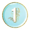 Blue Onederland Dinner Plates, Pack of 8