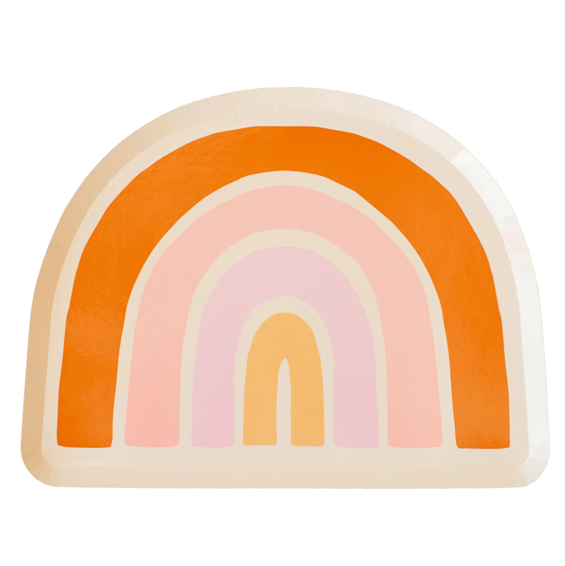 Boho Rainbow Large Plates, Pack of 8