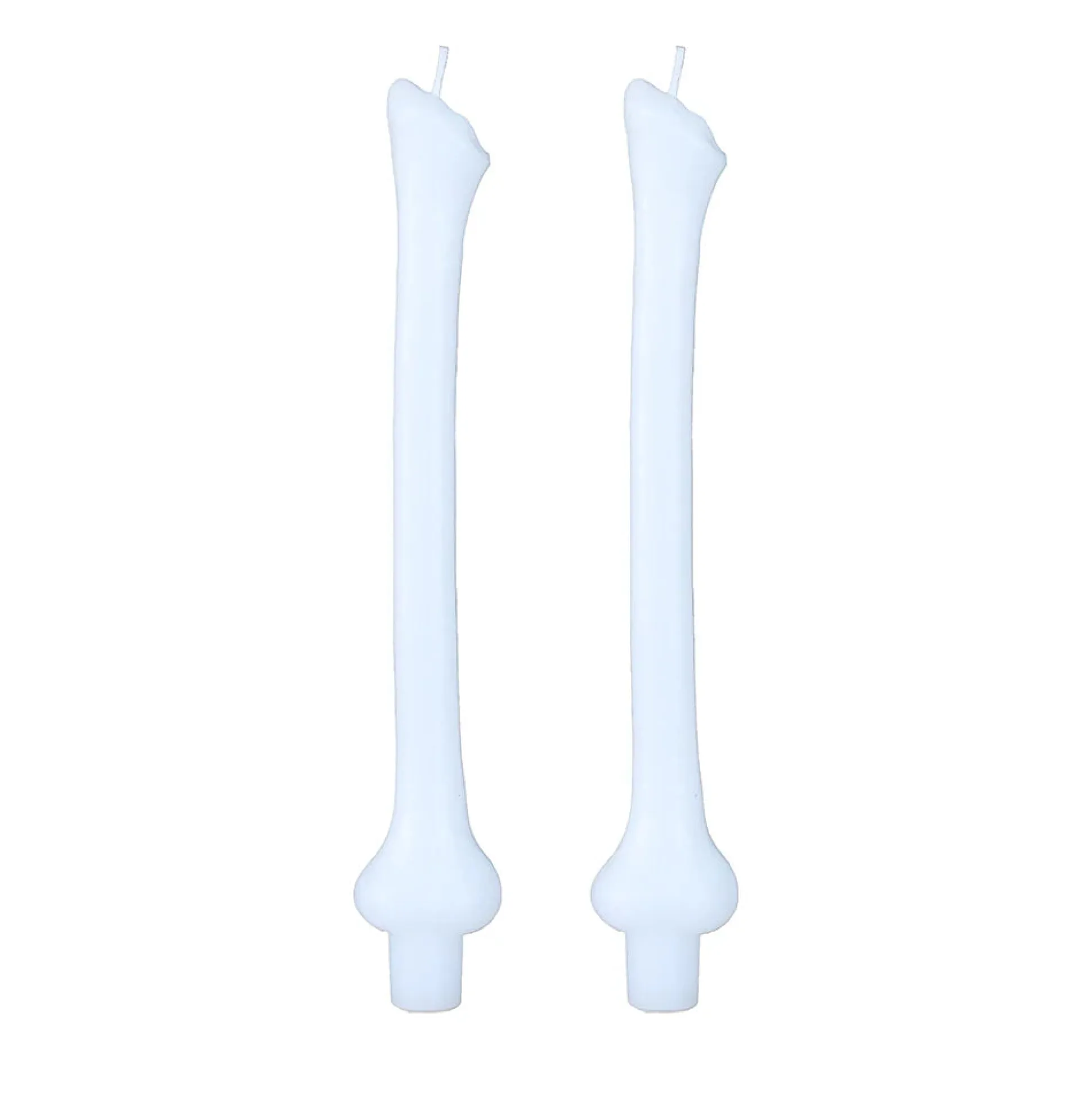 Bone Taper Candle Set, Pack of 2