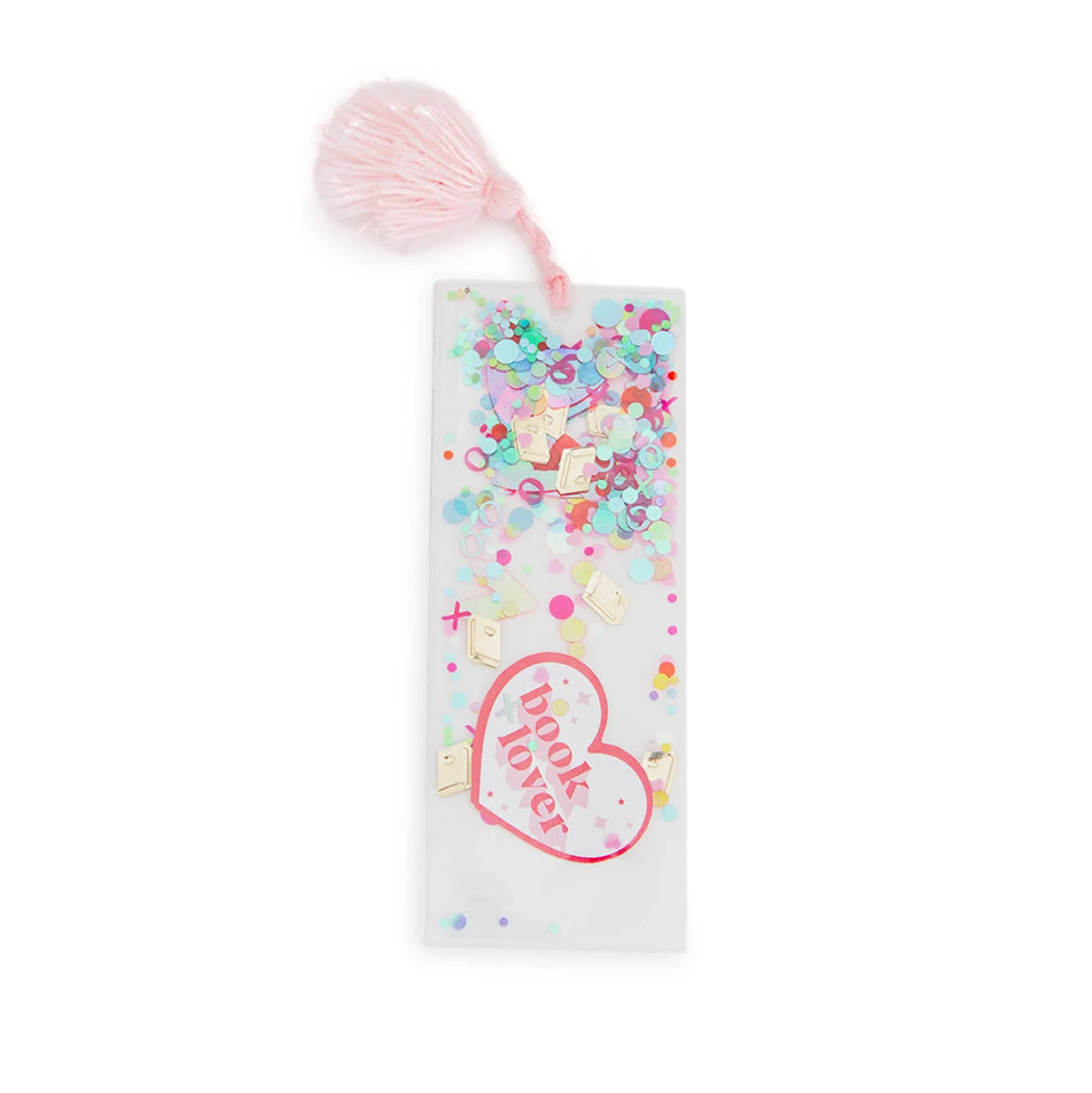 Book Club "Book Lover" Confetti Bookmark