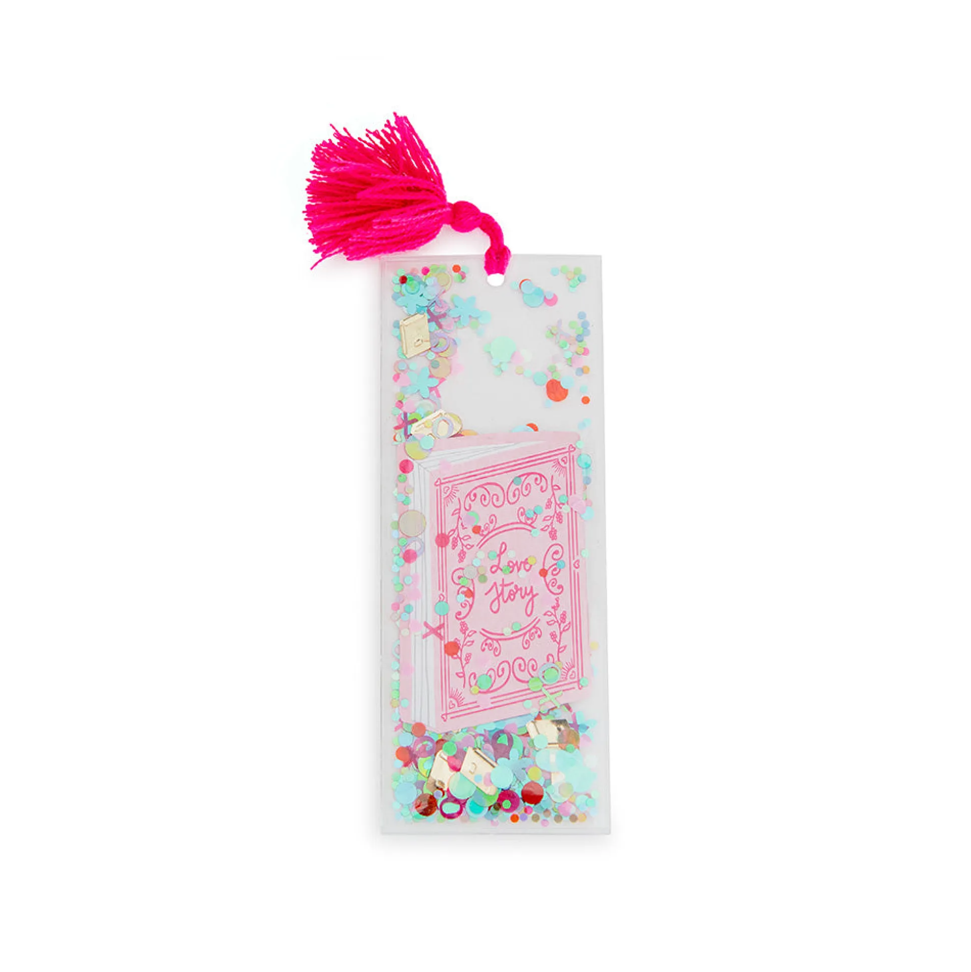 Book Club Love Story Confetti Bookmark