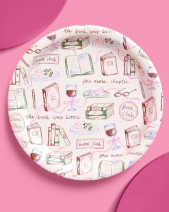 Book Club Plates - 25 paper plates
