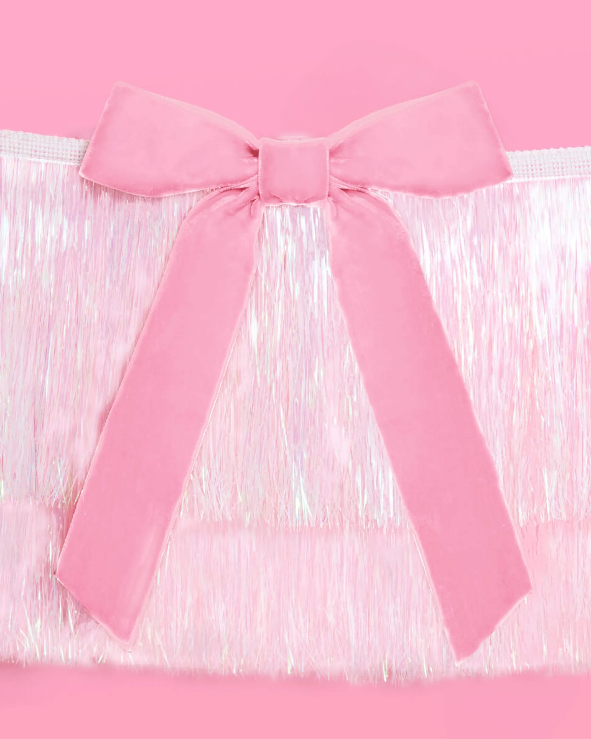 Bow Bliss Banner - layered fringe + velvet bows