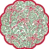 Bow Garden Scalloped Placemats, Pack of 24