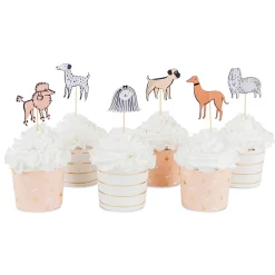 Bow Wow Cupcake Decorating Set, Set of 24
