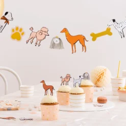 Bow Wow Cupcake Decorating Set, Set of 24