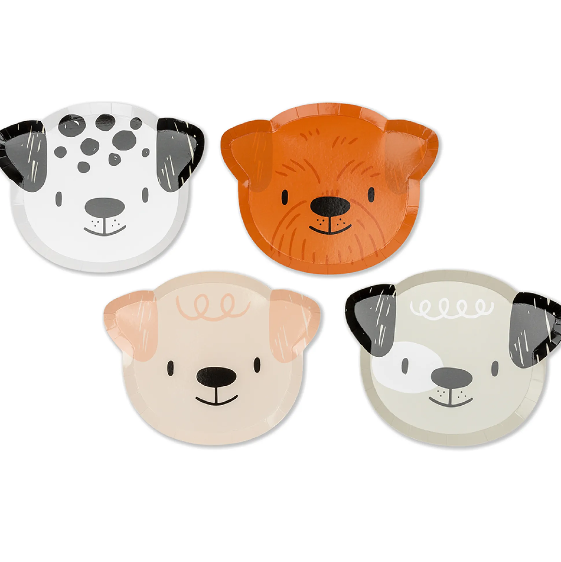 Bow Wow Large Plates, Pack of 8
