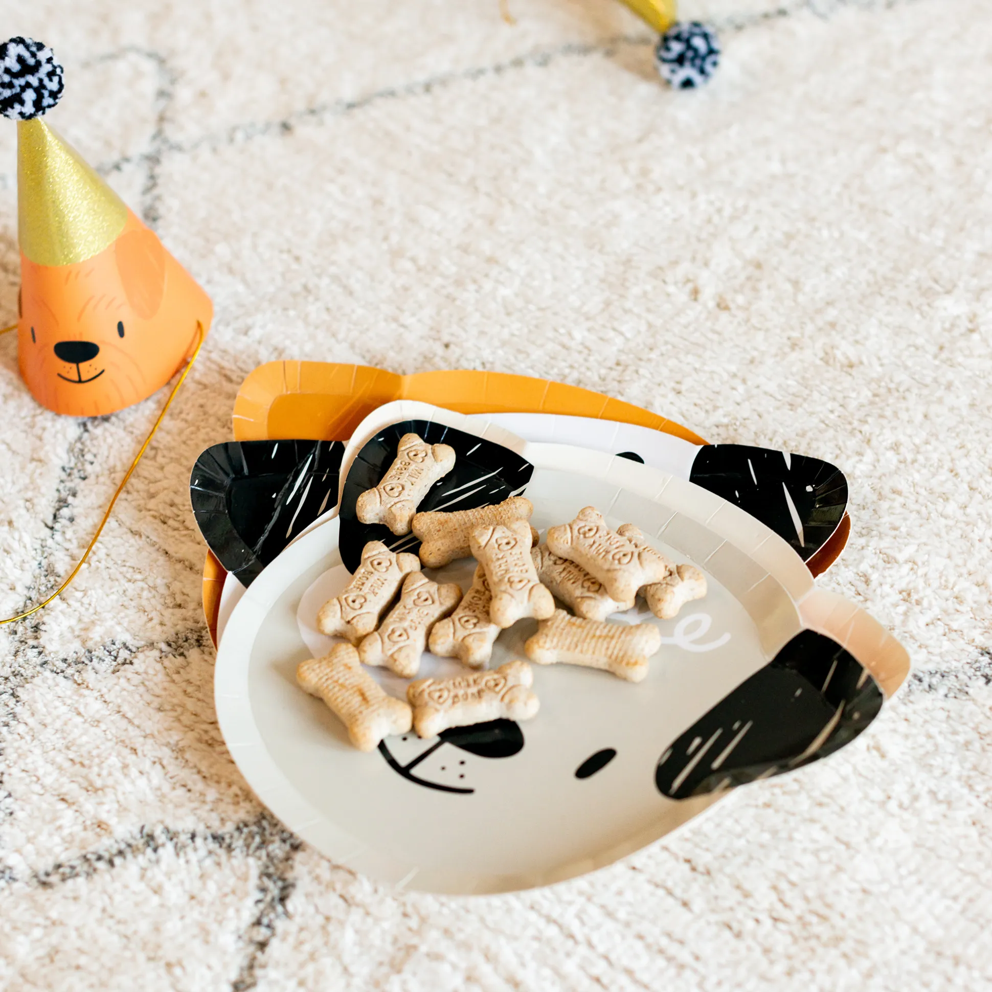 Bow Wow Party Hats, Pack of 8