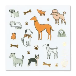 Bow Wow Sticker Set, Pack of 4